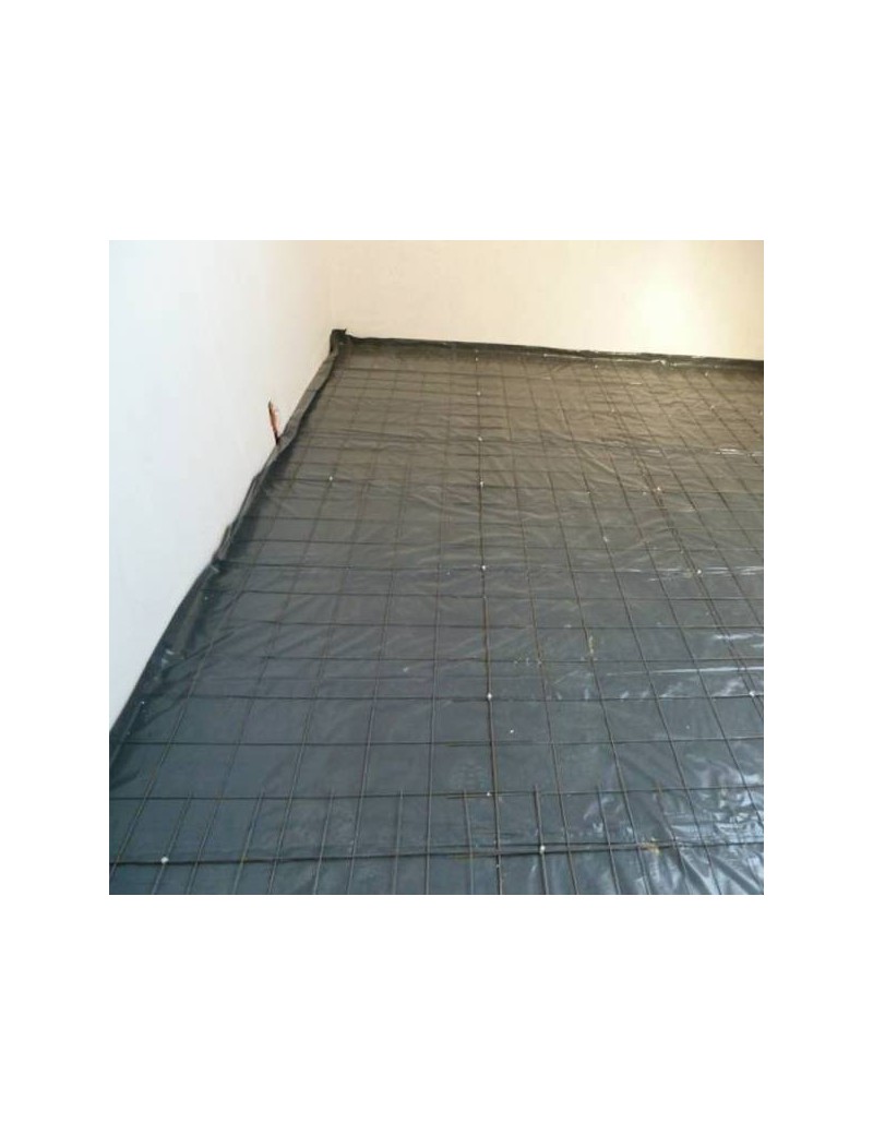 Film Polyéthylène Noir Sous-dalle Type 500 - 5m X 20m, Neuf Sous Emballage