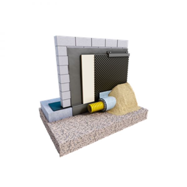 Membrane De Fondation 10m² - Rouleau 0.5m X 20m - Sans Bord Plat De Fixation - Marque ArtisanMat - Neuf Sous Emballage