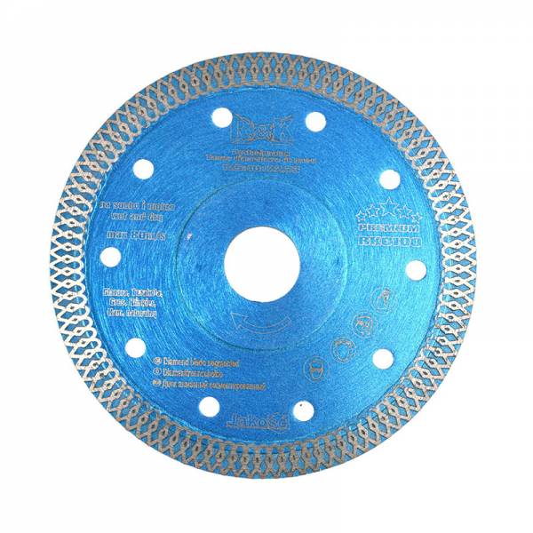 Disque diamanté turbo plus pour découpe nette de matériaux durs Ø125 mm  x 22.2 mmm